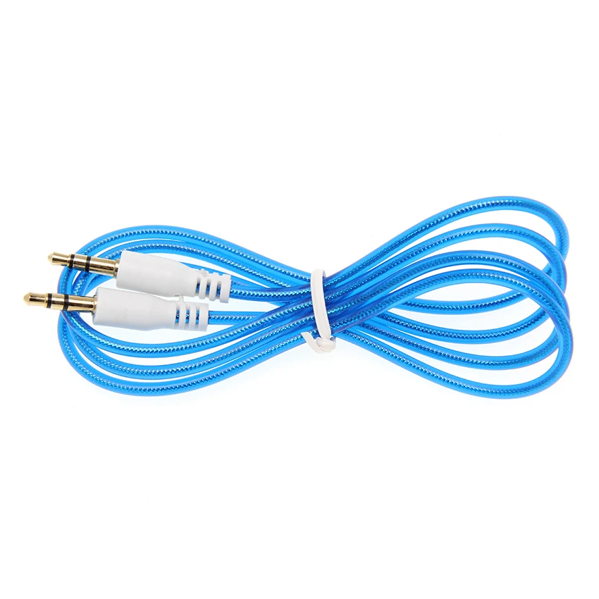 Audio Cable 1m 3 5mm Jack Aux Headphone Cord Male to Male Speaker Wire Line For Car Phone MP3 4 PC Tablet