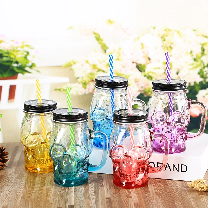 

Halloween Skull Gradient Glass Cup Wine Glasses Drink Milk Cup Tea Cup Water Cup Cocktail Glass Halloween Decoration Wine Glass