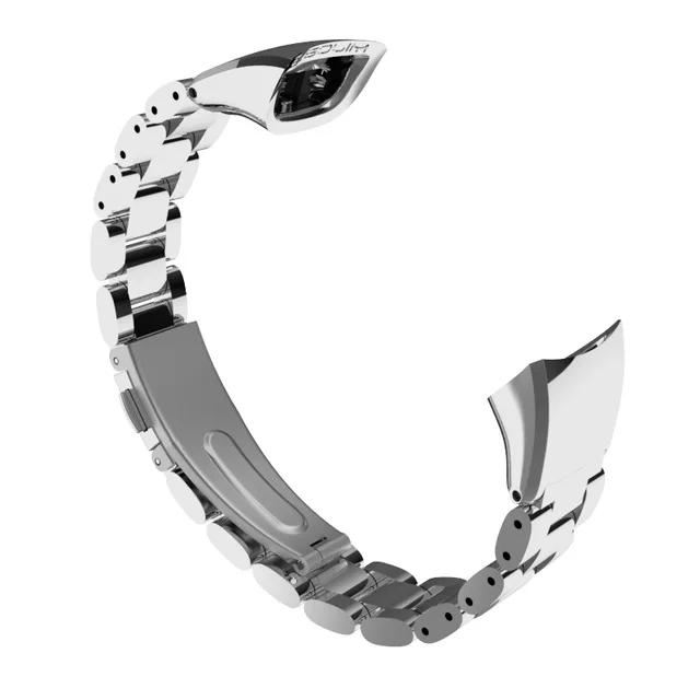 Silver Металлический ремешок для часов huawei Honor Band 4 ремешок Металлический Стальной браслет huawei Band 4 ремешок браслет из нержавеющей стали замена - Цвет ремешка: Silver