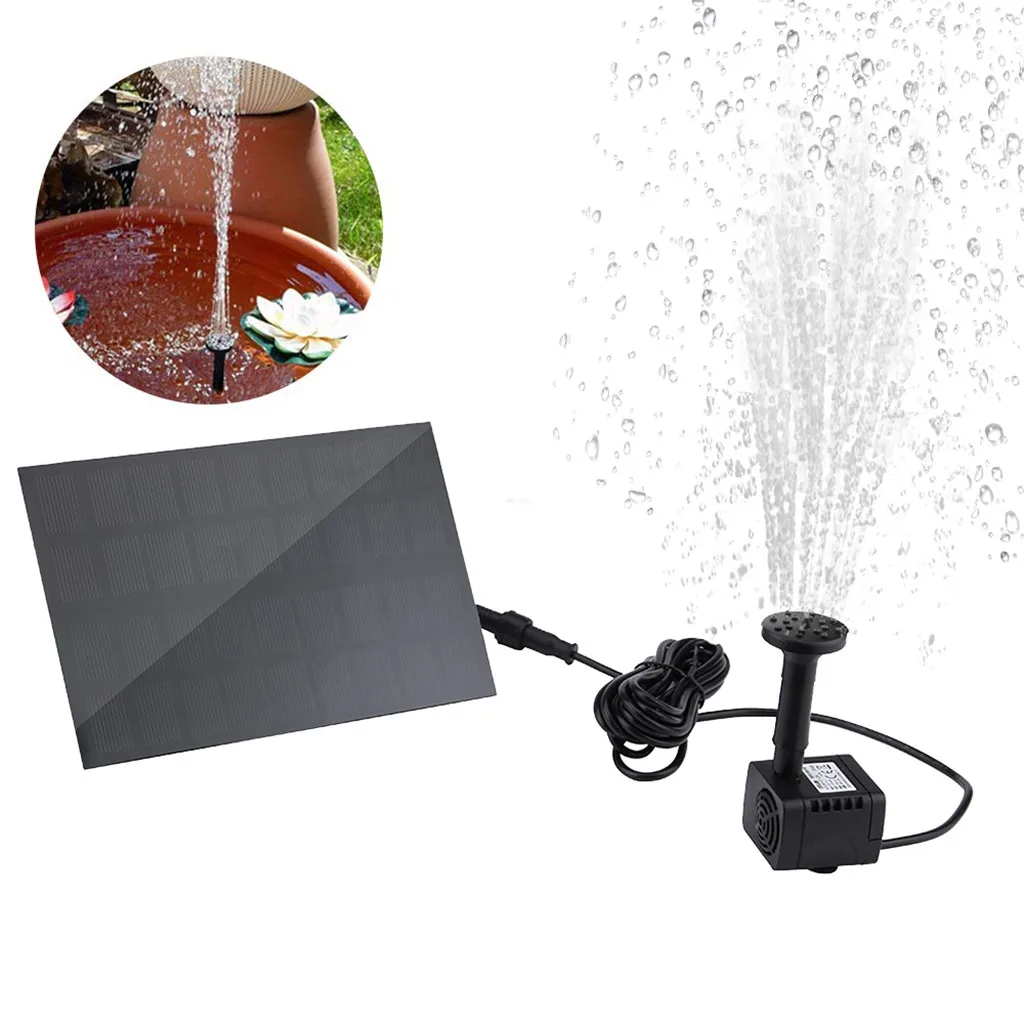

Solar Fountain Pump for Birdbath Small Pond Fish Tank Garden 1.8W Solar Water Fountain Fast Spray Water Solar Powered Fountain
