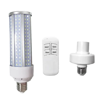 

HOT 60W UV Ozone Germicidal Light UVC Corn Lamp Bulb E27 LED Disinfection Light 220V Remote Control Lamp