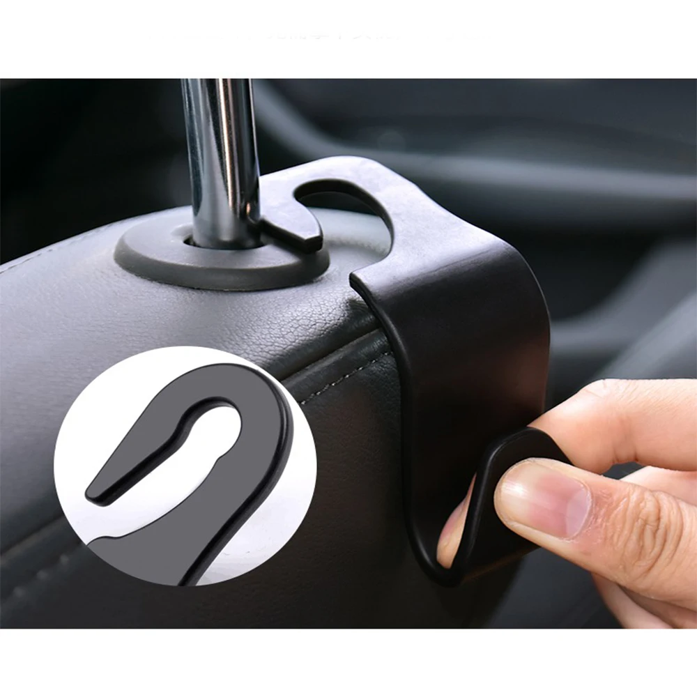 4pcs Car Seat Back Hooks Vehicle Headrest Hanger Holder Hooks Universal Headrest Mount Storage auto Internal Accessories