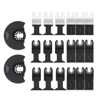 

GTBL 20Pcs/Set Multi-Function Saw Blade Oscillating Multitool Saw Blade For Renovator Power Tools Cutting Wood Woodworking Diy