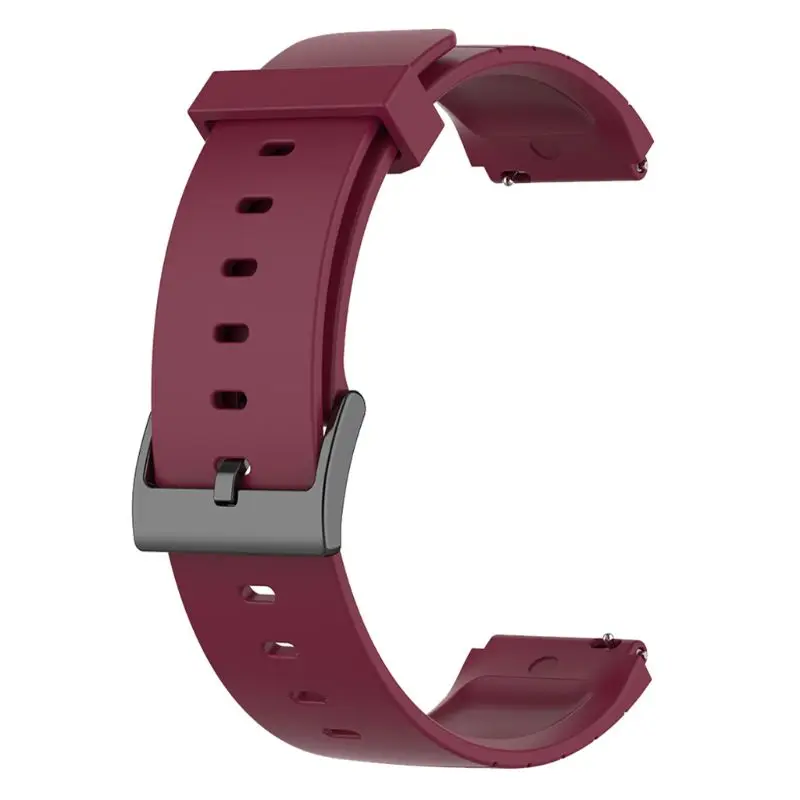 Breathable Silicone Watch Strap Metal Clasp Wristband Strap for Xiao-mi Mi Watch X3UB