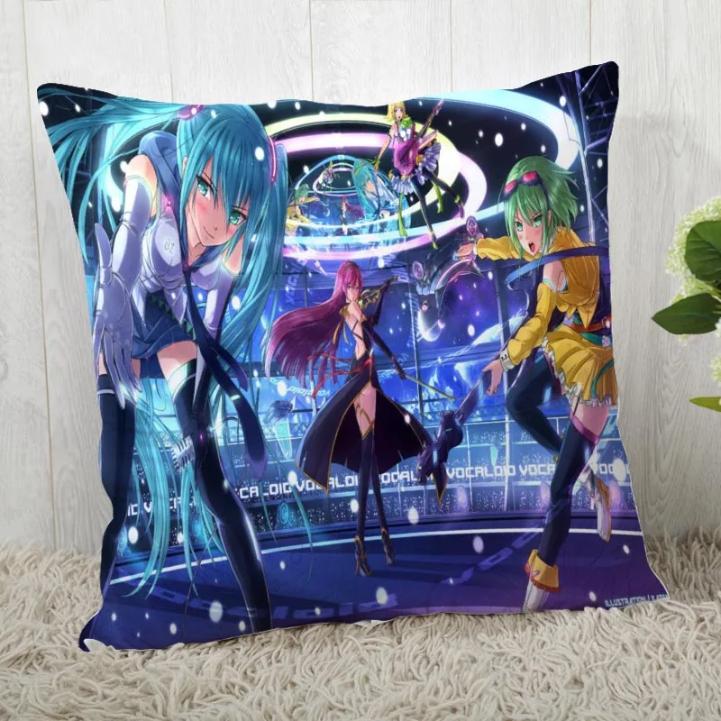 45*45 наволочка Hatsune Miku принт для свадьбы наволочка с рисунком наволочки - Цвет: Pillowcase 17
