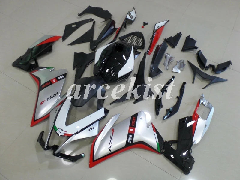 4 подарки инъекции ABS Полный обтекатели наборы Подходит для Aprilia RS4 50 RS125 2012 2013 12 13 14 15 тела набор черный матовый