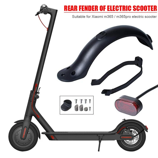 Guardabarros trasero mejorado para patinete Xiaomi M365/M187/Pro, accesorio  para Scooter - AliExpress