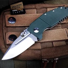 Bench made – couteau de poche pliant 755, lame M390 en alliage de titane, manche G10, couteaux de poche d'auto défense, outil EDC HW473