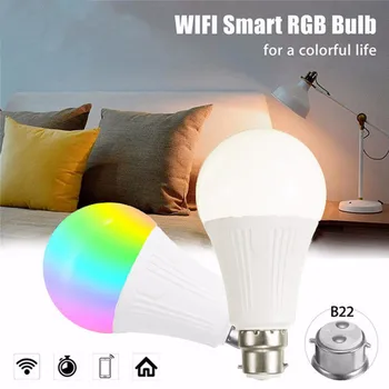 

Led Smart WiFi Bulb Led Light E27 E26 B22 RGBW Color Changing LED WiFi Light Lamp For Google Home Alexa Echo Remote Control