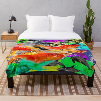 

Printed Throw Blanket Sherpa Fleece Soft Blanket Flannel Rug Home Decoration For Bed Drop Shipping Crazy Dreamin 3