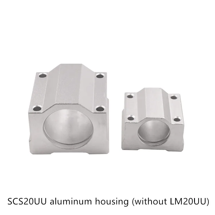 SCS20UU алюминиевый корпус без подшипника LM20UU для SC20UU 20 мм линейный подшипниковый