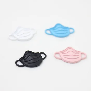 

10pcs-- Spray-painted Masks 3D Alloy plating mask charms Connector Charm 30.5x15x4.5mm pendant for diy jewelry making
