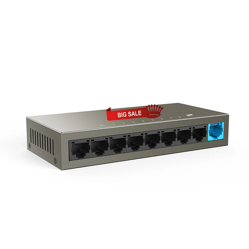 GL1109DT 9 портовый Настольный Ethernet коммутатор 10/100 Мбит/с авто Согласование RJ45 порт s