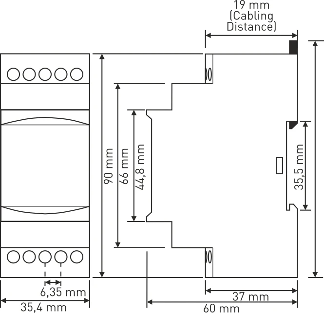 Description Picture 3 of itemSamwha-Dsp GKM-02F 3*380VAC With-Neutual Three-Phase Phase Failure, Phase Sequence, Under&Over Voltage Relay