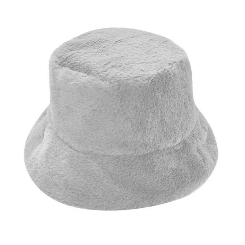 Light Grey Imixlot корейская модная Рыбацкая шапка, теплая зимняя плюшевая шапка, мягкая вязаная шапка в стиле хип-хоп, уличная теплая Рыбацкая шапка для женщин - Цвет: Light Grey