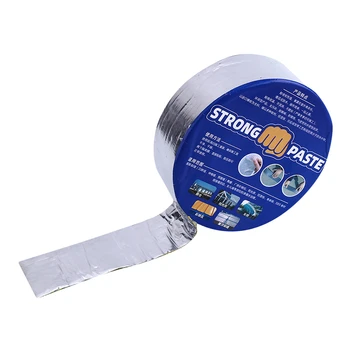 

Leak Stop Repair Rubber Tape Aluminum Foil Butyl Self Adhesive High Temperature Resistant Waterproof Roof Duct Tape