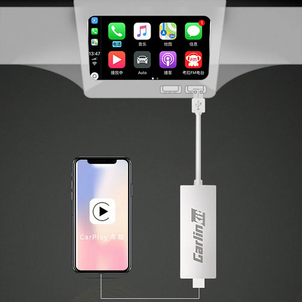 Carlinkit W205 Беспроводная связь для Apple Carplay Dongle Android автомобильная игра Mirror Link USB