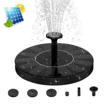 

2020 Mini Solar Fountain Solar Water Fountain Garden Pool Pond Outdoor Solar Panel Fountain Floating Fountain Garden Decoration