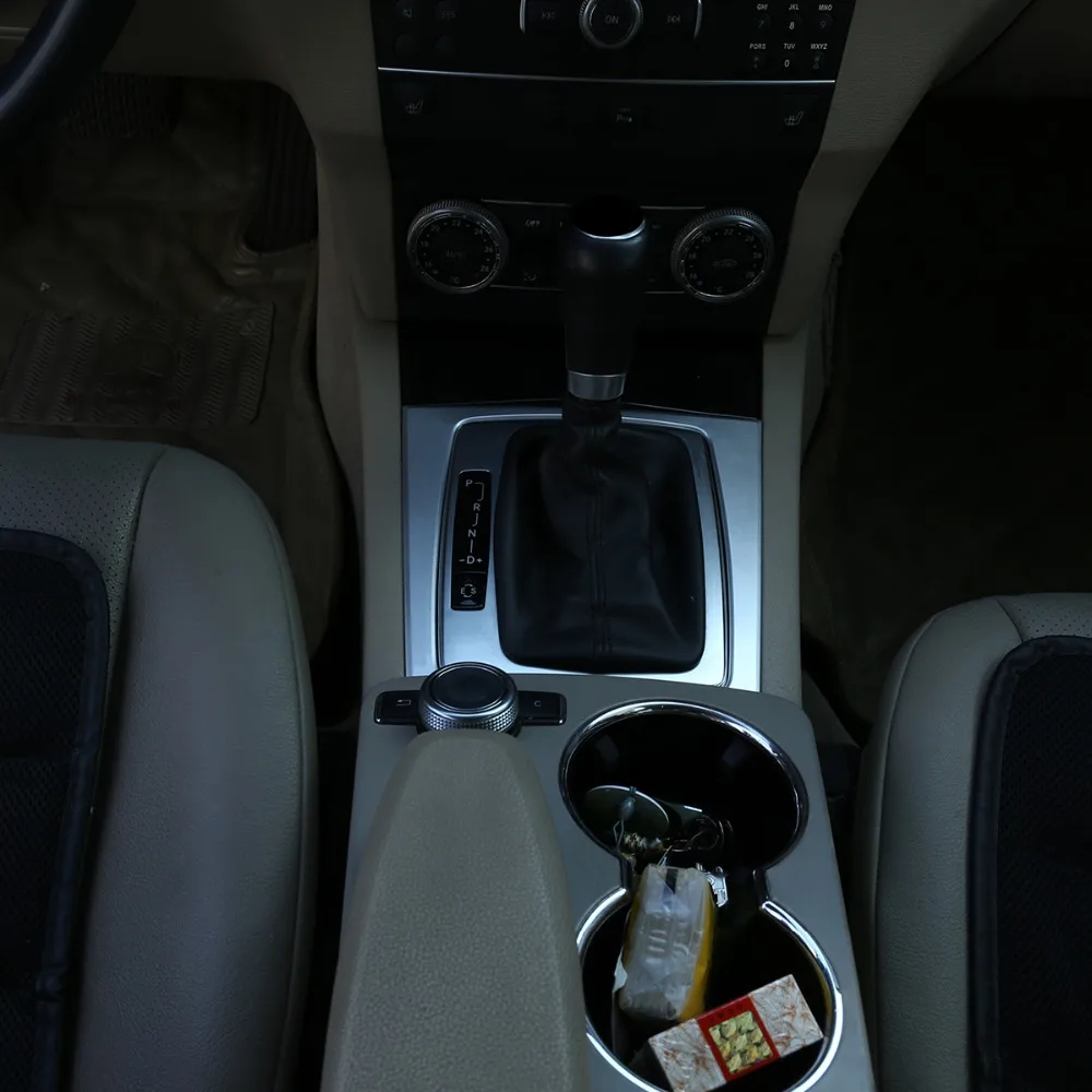 5 StylesABS для Mercedes Benz C GLK Class X204 W204 C180 C200 C260 2008-2013 Шестерня отделка для переключения передач рамка наклейка автомобильные аксессуары