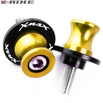 

For YAMAHA X MAX XMAX 125 200 250 300 400 X-MAX all years 6MM Motorcycle accessories Swingarm Spools slider M6 stand screws XMAX