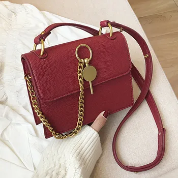 

Famous Brand Women Messenger Bag small PU Leather female Shoulder Bag Fashion Chains Small Flap Bags bolsos mujer ladies handbag