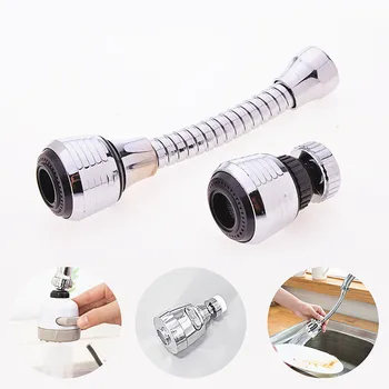 

360 Degree Swivel Kitchen Faucet Aerator Adjustable Dual Mode Sprayer Filter DiffuserWater Saving Nozzle Faucet Connector