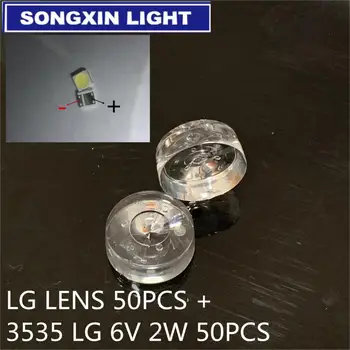 

100piece/lot FOR repair LG TV LED lens DRT 3.0 32inch 42inch 47inch 55inch Lamp cover =50PCS +LED LG 3535 6V 50PCS
