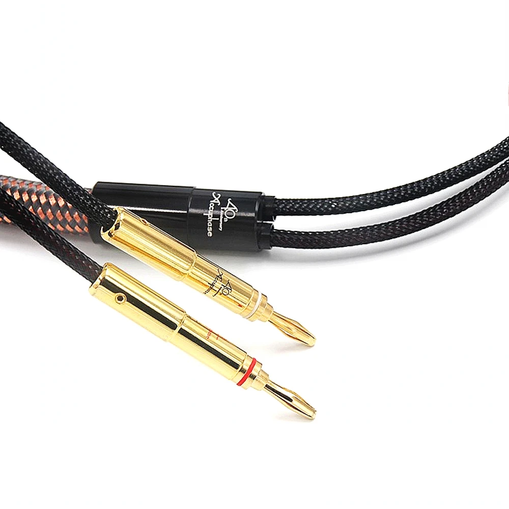 Hifi Accuphase 40th юбилей OCC Чистый медный аудиокабель динамика провод с позолоченным