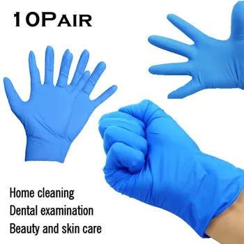 

FREE SHIPPING Disposable Gloves Anti-infection Guantes Latex Gloves Food/Work/Garden 10/5/1pairs Rubber Gloves guanti monouso 4