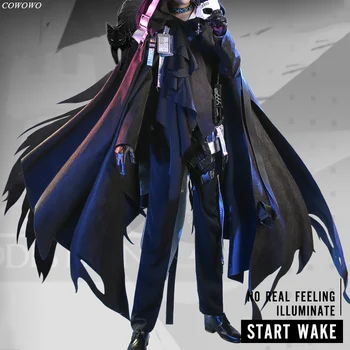 

Anime! Arknights Phantom Version 1.0 RHODES ISLAND Mask Officer Game Suit Uniform Cosplay Costume Halloween Outfit Free Shipping