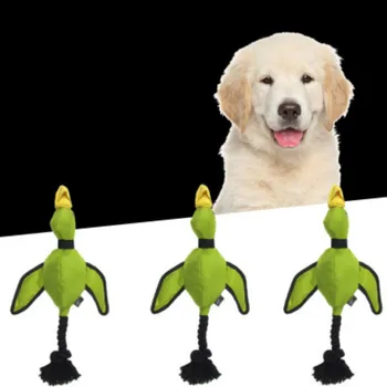 

Retractable Duckbill Dog Toy Soft Pet Bite Resistant Chew Toy Puppy Teeth Cleaning Toy Cotton Rope Training Toys New