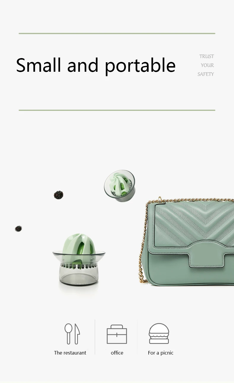 Portable Lemon Juicer Fruit Vegetable Manual Pressing Controller Blender Household Mini Juice Maker Multifunctional Kitchen Tool