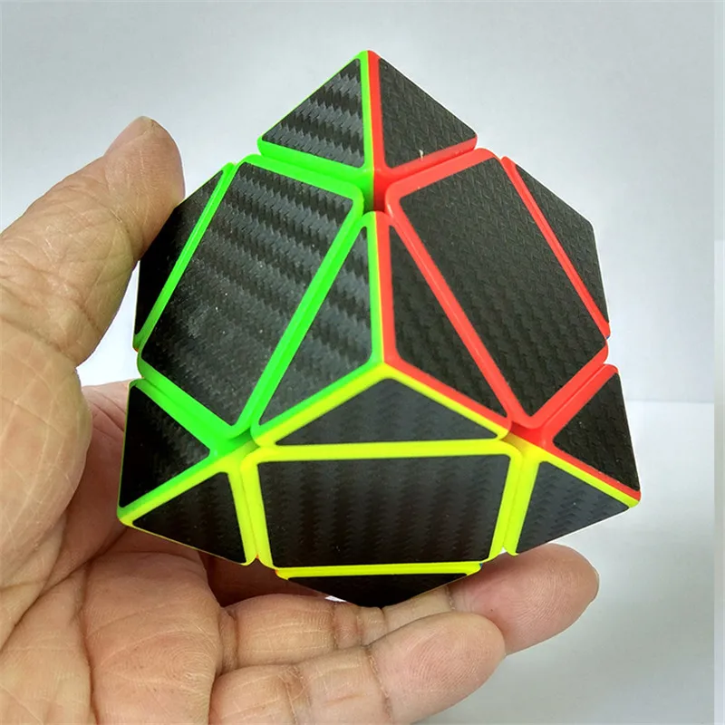 ZCUBE косой углеродного волокна наклейка скорость магический куб скорость твист странной формы головоломки игрушка для детей взрослые "Антистресс" подарок
