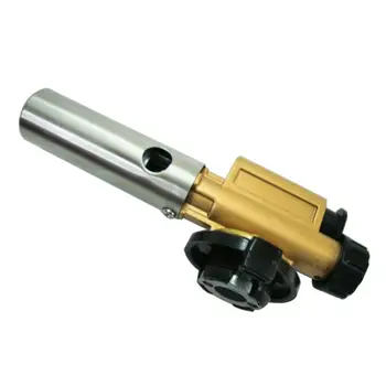 

Wind proof Electronic Ignition Copper Flame Butan Gas Burner Gun Maker Torch For Outdoor Camping Picnic BBQ Welding Equipment
