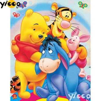 

Full Square/Round drill diamond Painting Winnie and friends 5D DIY diamond embroidery Rhinestones mosaic Decoration AX1591