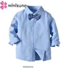 Детские рубашки для мальчиков коллекция года, Осенние однотонные рубашки с длинными рукавами для маленьких мальчиков, модные брендовые хлопковые топы для маленьких мальчиков, Детские рубашки, блузка