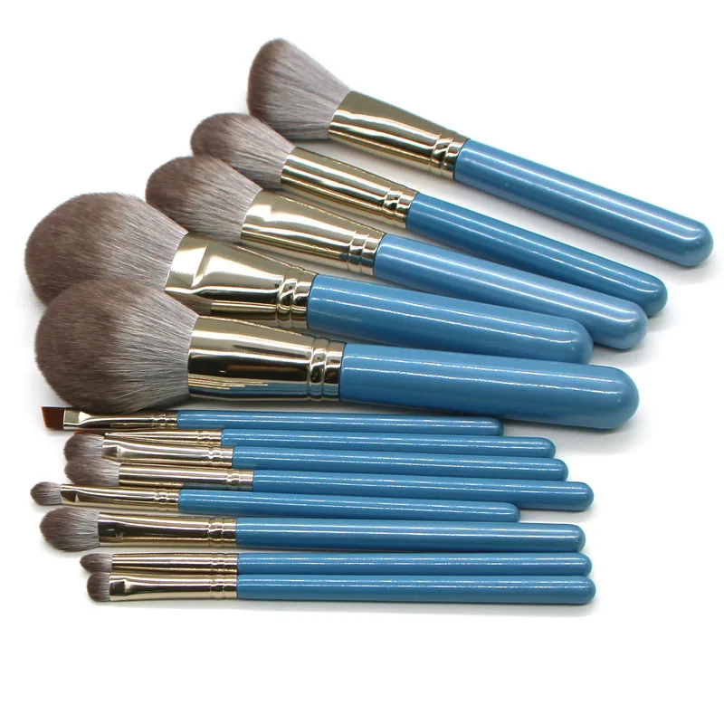 brush Набор кистей для макияжа, инструменты для красоты лица, основа для подводки глаз, ремонтные кисти для макияжа, профессиональная волоконная кисть, полный набор - Handle Color: brush