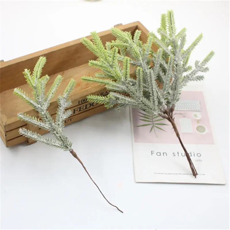 15 1pcsmulacion planta verde hoja de eucalyptus imitación rama seca искусственный flor falsa boda Fotografia prop Decoration del hogar - Цвет: 15