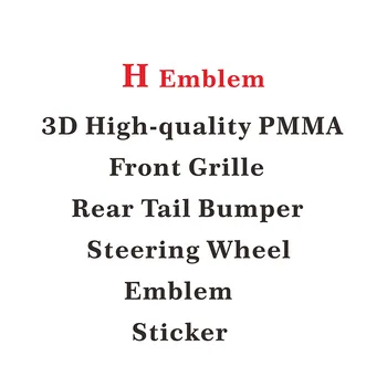 

Car Front Grille Logo Trim Trunk 3D Emblem PMMA Material Stickers Decoration Accessories For Honda Civic 2016 2017 2018 2019