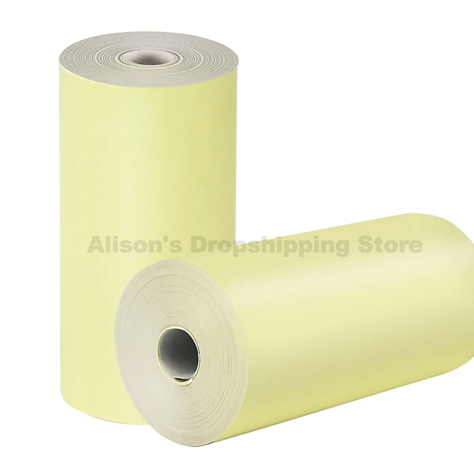 Yellow color thermal receipt photo printer paper for Peripage Paperang P1 P2 mini pocket mobiel phone bluetooth 58mm A6 | Компьютеры и