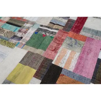 

200x300 Cm Multicolor Handmade Rugs Patchwork Rug-7x10 Ft