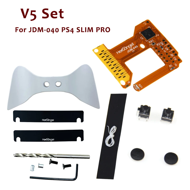 Rapid Fire совместимый для playstation 4 JDM-040 контроллер Mod Plus для PS4 Pro Rapid Fire V5 - Цвет: V5 Set White