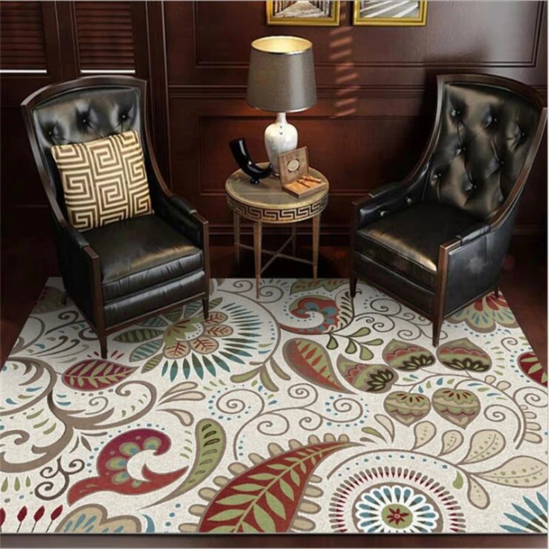 AOVOLL ковры для гостиной зеленый Растительный цветок этнический стиль кухонный ковер Рождественский коврик аксессуары для гостиной и стола