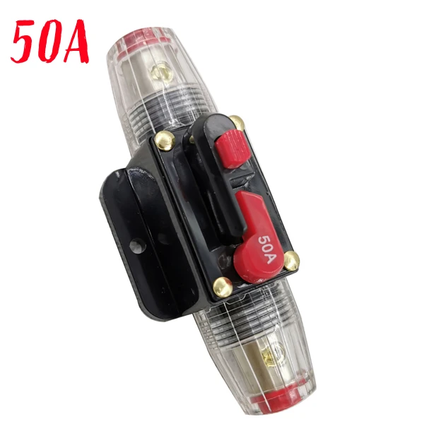 Ivory 100A 50A 60A 80A 150A 12V автомобиль грузовик аудио усилительная схема тормозной предохранитель держатель AGU Стиль стерео усилитель ремонт адаптер предохранителя - Color: Ivory