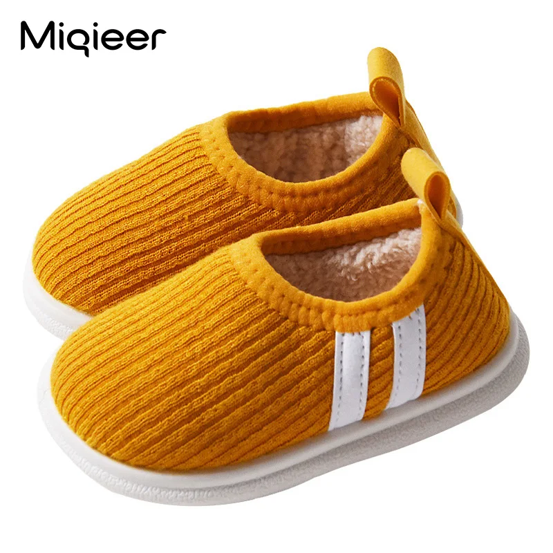 Children Slippers For Home Girls Boys Winter Warm Plush Kids Baby Toddler Infant Indoor Walking Shoes Anti Skid Soft Pantuflas