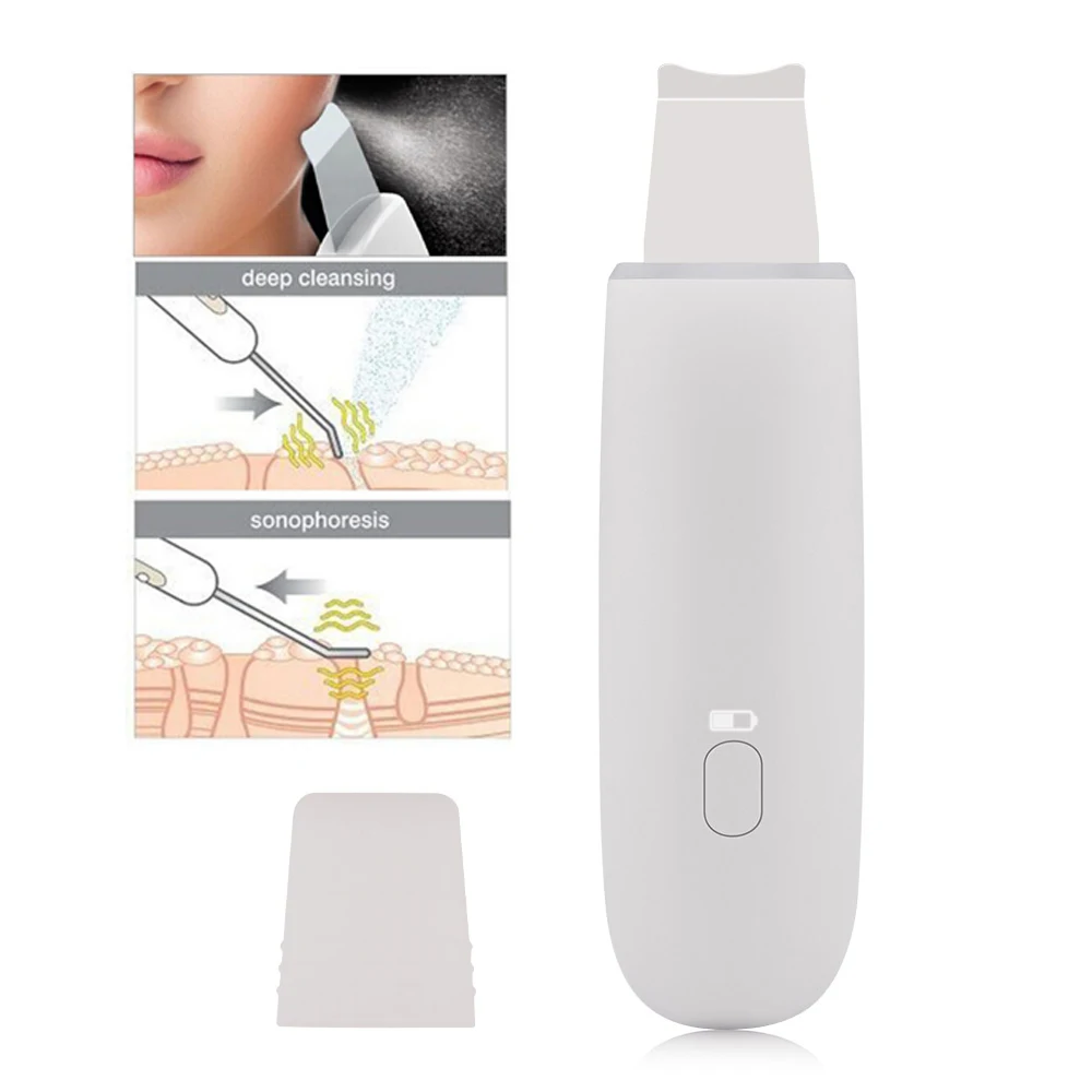 

Face Pore Cleanser Ultrasonic Skin Scrubber Blackhead Acne Removal Deeply Clean Skin Face Exfoliator Peeling Machine Skincare