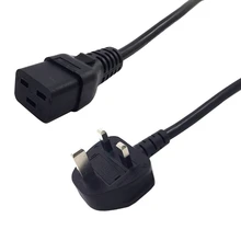 IEC 320 C19 в Сингапур Великобритания 3 зубец разъем удлинитель для UPS PDU, подключен к C20 AC кабель питания адаптер Шнур 3G1. 5 мм