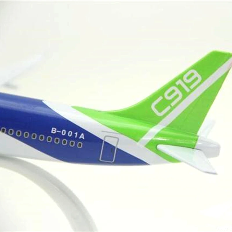 20 см C919 Китай коммерческий COMAC авиакомпания модель металлический сплав игрушечные самолеты самолет дети подарок коллекция