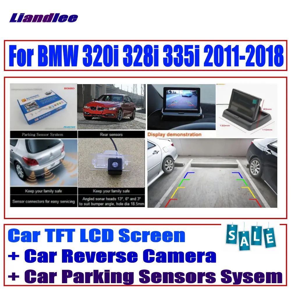 For BMW 320i 328i 335i 2011-2018 CCD Reverse Rear View Camera Digital Parking Sensors System / Car Monitor Display | Автомобили и