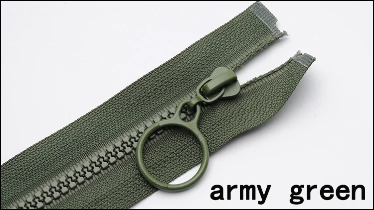 army green 10 шт. 3# Meetee полимерные молнии 25 см закрытые и 60 см открывающиеся молнии для поделок Швейные сумки аксессуары для одежды 15 цветов A1-1 - Цвет: army green